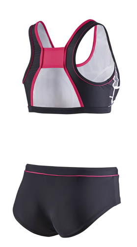 BECO Competition bikini, zwart/roze/wit