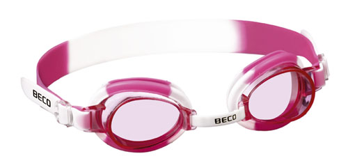 BECO kinder zwembril Halifax 8+ | wit/roze
