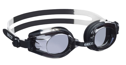 BECO kinder zwembril Rimini, zwart/wit, 12+