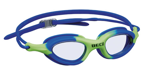 BECO kinder zwembril Biarritz, blauw/groen,  8+