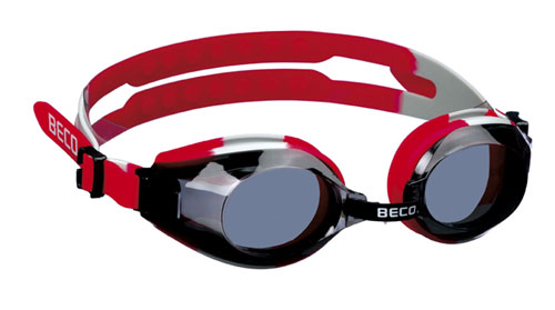 BECO zwembril Arica, rood/grijs