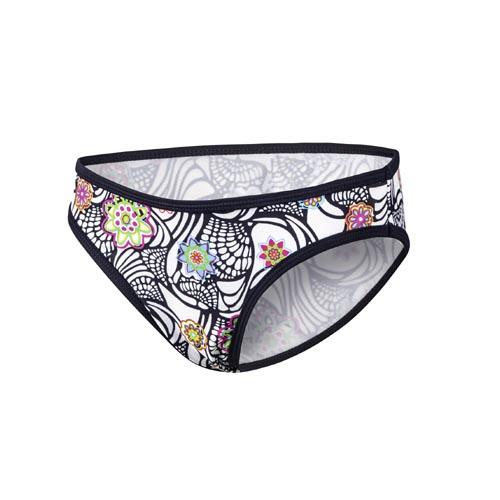 BECO bikini broekje, zwart/multi color