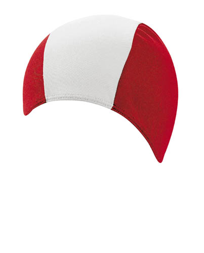 BECO heren badmuts, polyester, rood/wit/rood