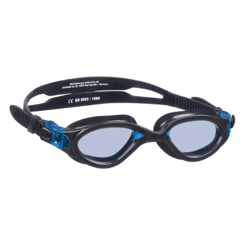 Beco wedstrijd zwembril Auckland, zwart/blauw**