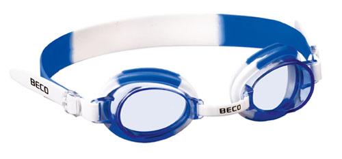 BECO kinder zwembrilsetje, zwembril met badmuts, wit/blauw**