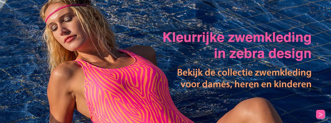 Kleurrijke zwemkleding in zebra desgin