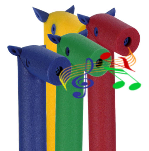 Comfy® flexibeam paardje met geluid, assortimentskleuren (9691)