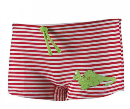 BECO jongens zwemboxer, rood/wit