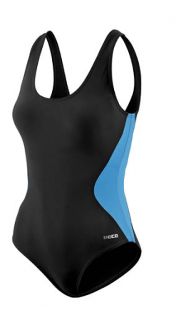 BECO body shaping badpak, C-cup, zwart/petrol