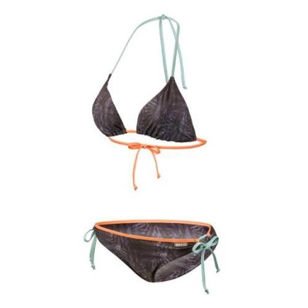BECO triangel bikini, C-cup, gevoerd, uitneembare pads, zwart/multi color