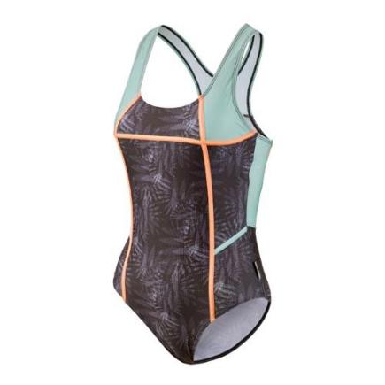 BECO badpak, borst support, uitneembare pads, zwart/multi color