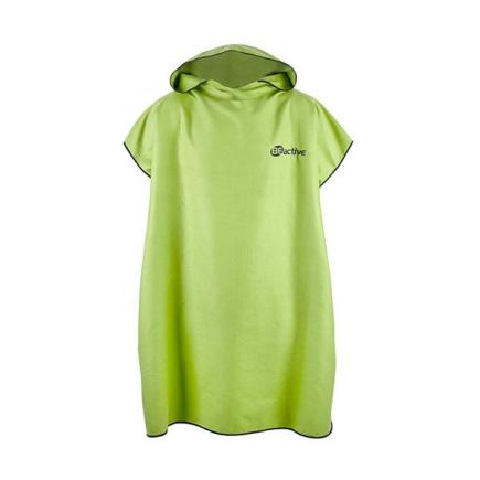 BECO BEactive beach poncho | limegroen/zwart