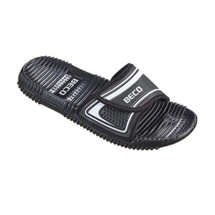 BECO badslippers |  zwart/grijs