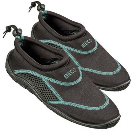 BECO neopreen waterschoenen | zwart/petrol