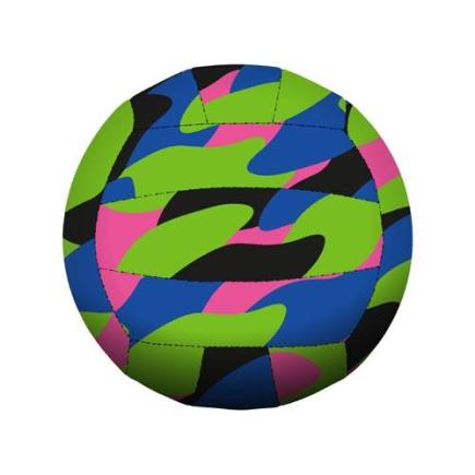 BECO-SEALIFE® neopreen strandbal | zwart/roze/blauw/groen | ca. Ø 21 cm