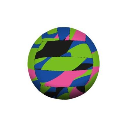 BECO-SEALIFE® neopreen strandbal | zwart/roze/blauw/groen | ca. Ø 15 cm
