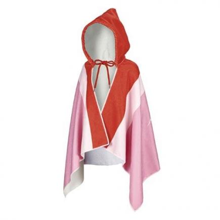 BECO-SEALIFE® handdoek met capuchon, roze/rood