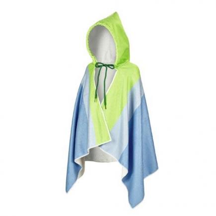 BECO-SEALIFE® handdoek met capuchon | blauw/groen**